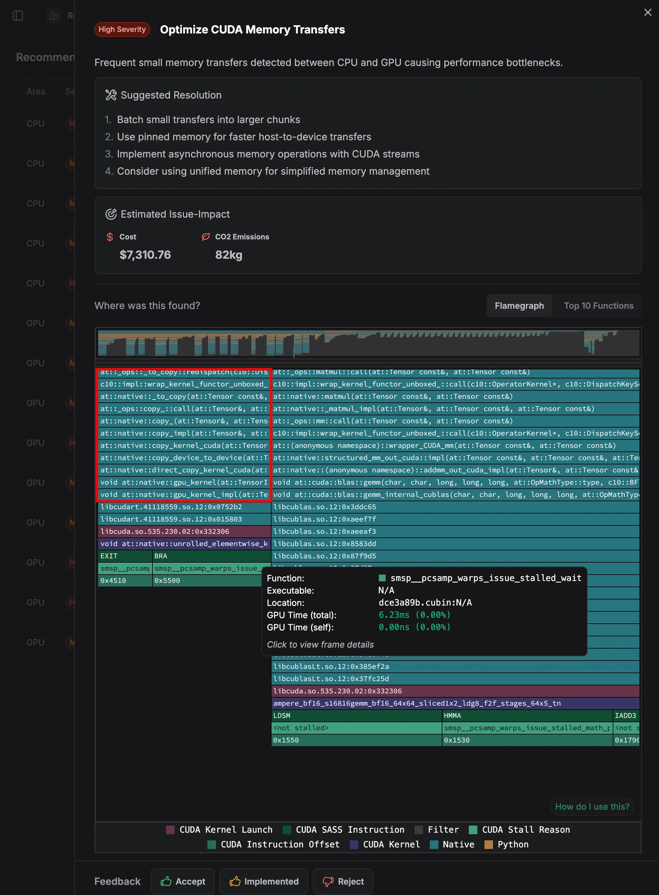 zymtrace recommendation